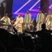 Penampilan Rhoma Irama bersama band legendarisnya Soneta Group di Lapangan Merdeka Balikpapan, Sabtu (11/2) malam, FOTO: Redaksi