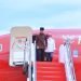 Presiden Joko Widodo mendarat di Bandara Sultan Aji Muhammad Sulaiman Sepinggan. (FOTO: Dokumen