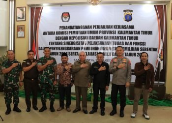 Polda Kaltim perkuat sinergi dengan Komisi Pemilihan Umum (KPU) di semua tingkatan jelang pemilu 2024 (doc. Istimewa)