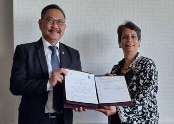 Kepala OIKN Bambang Susantono dan Direktur UNDP untuk Asia-Pasifik Kanni Wignaraja (doc. Istimewa)