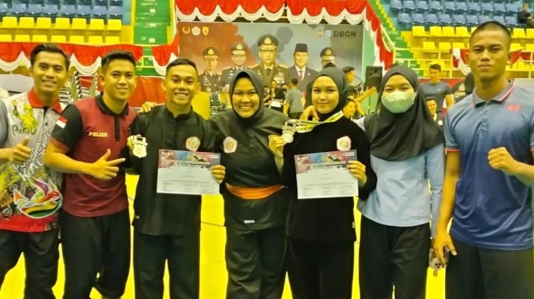 Tim Pencak Silat Polda Kaltim Pada Event Pencak Silat Kapolri Cup I 2023 (doc. Humas Polda)