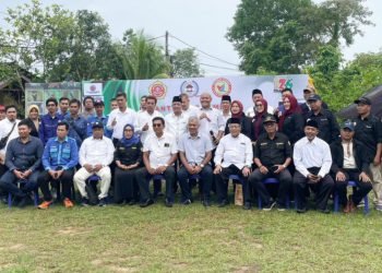 Pengukuhan tiga lembaga mitra Kelurahan Gunung Samarinda, Minggu (12/3/2023) pagi