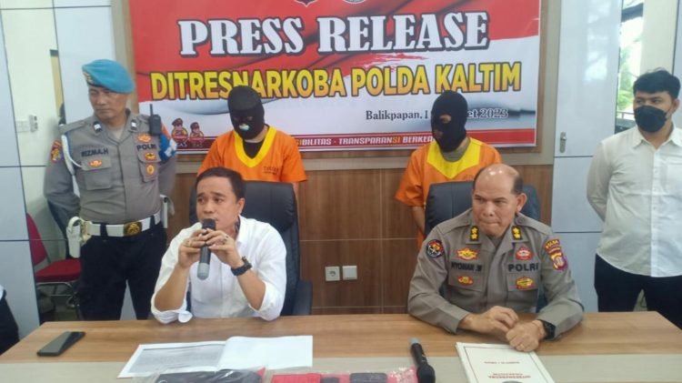 Press release Ditresnarkoba Polda Kaltim (doc. Istimewa)
