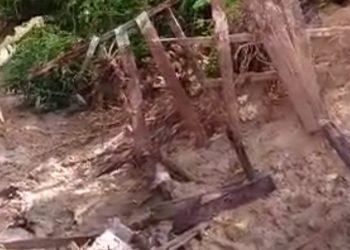 Beberapa makam di Gunung Guntur rusak terdampak tanah longsor (FOTO: Tangkapan Layar)