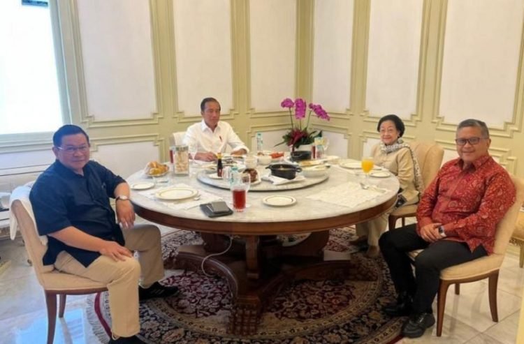Pertemuan Mega dengan Jokowi. (dok. Sekjen PDIP Hasto)