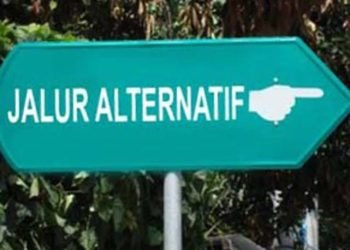 Ilustrasi Jalan Alternatif. (Dot. Istimewa)