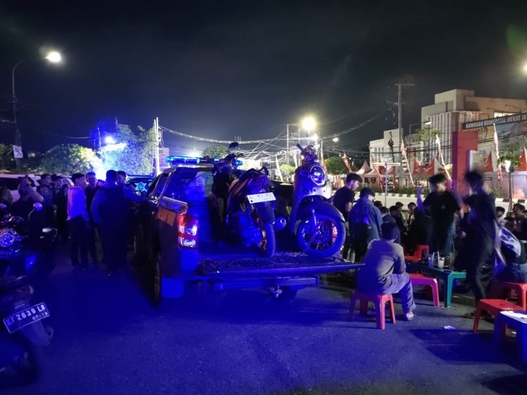Polresta Balikpapan gelar patroli balap liar, dua motor disita. (Portal Balikpapan/ Gopek)