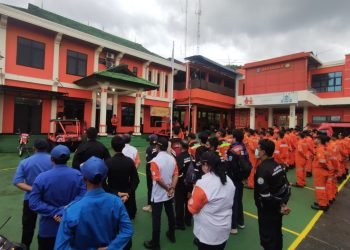 Apel gelar pasukan dan sarana Basarnas Balikpapan, Jumat (14/4/2023). (Doc. Basarnas Balikpapan)