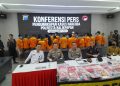 Konferensi pers ungkap kasus narkoba Polresta Balikpapan (FOTO: MHD/PB)