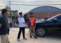 Wali Kota Balikpapan Rahmad Mas'ud meninjau Jalan MT Haryono. (PB/ Gopek)
