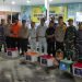 Rombongan Kapolda, Pangdam dan Wali Kota saat meninjau Posko mudik di malam takbiran. (GI)