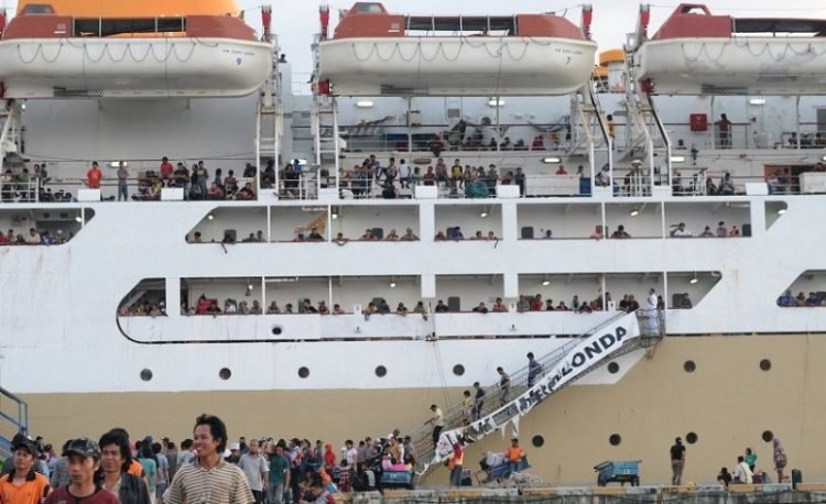 Arus mudik di Pelabuhan Semayang Balikpapan. (GI)