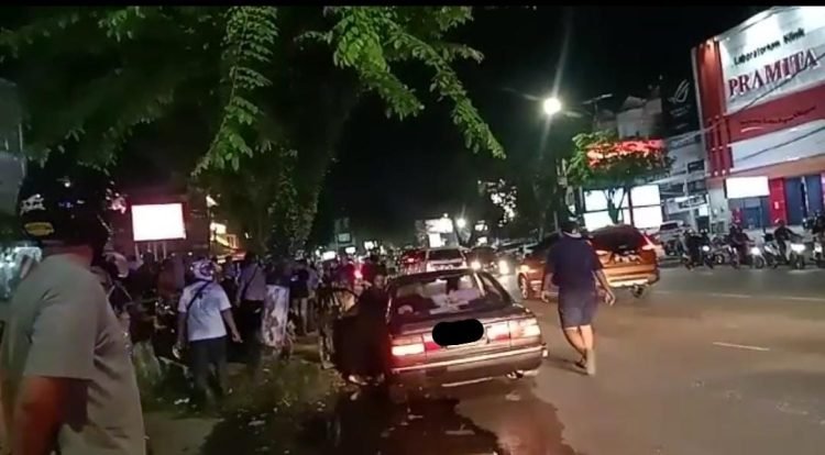 Kecelakaan depan RS Siloam. (PB/ Gopek)