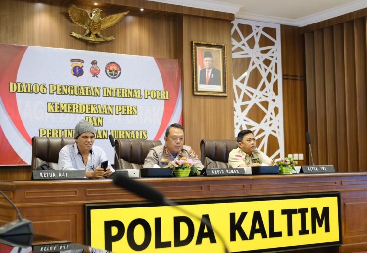 Dialog Polda Kaltim dengan Jurnalis. (PB/ Taufik)