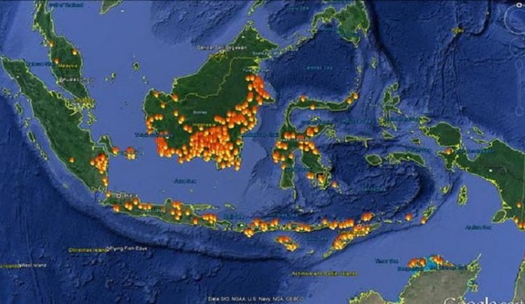 Ilustrasi, titik panas. (BMKG)