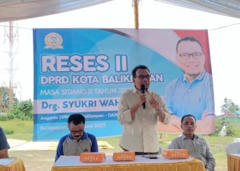 Reses Syukri Wahid di Kelurahan Graha Indah. (FOTO: M Taufik/Portal Balikpapan)