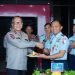 Danlanud Dhomber Berikan Ucapan Selamat Hari Bhayangkara ke-77. (FOTO: Muhammad Taufik/Portal Balikpapan)