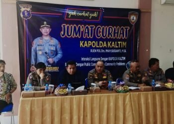 Jumat Curhat Polda Kaltim di Balai Kelurahan Margomulyo, Balikpapan Barat (FOTO: Muhammad Taufik/Portal Balikpapan)