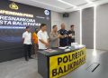 Press Conference pengungkapan kasus peredaran gelap narkoba di kota Balikpapan (FOTO: MHD/Portal Balikpapapan)
