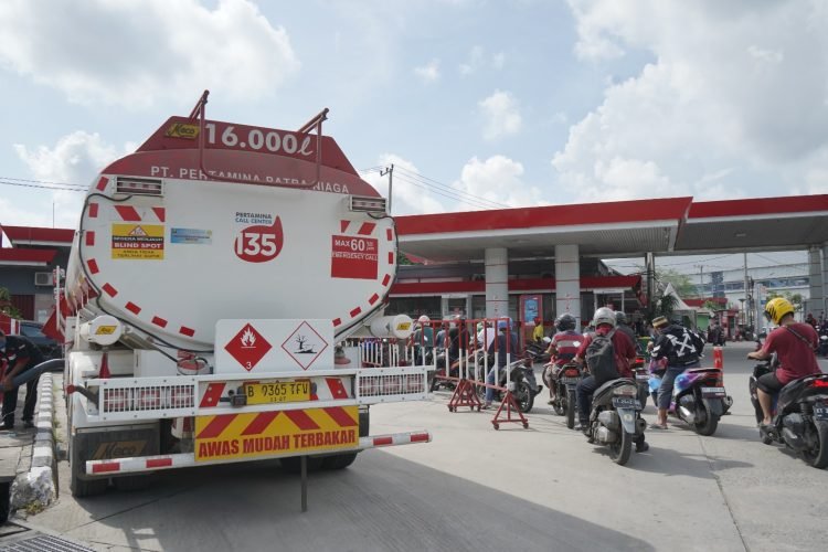Tangki BBM Pertamina di SPBU (FOTO: MHD)