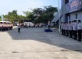 Apel kesiapsiagaan Posko Nataru di Kantor Dinas Perhubungan Balikpapan, Jalan Ruhui Rahayu. (FOTO: Muhammad/PortalBalikpapan)