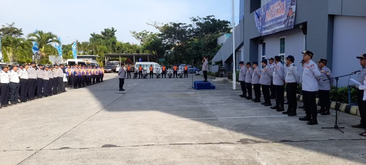Apel kesiapsiagaan Posko Nataru di Kantor Dinas Perhubungan Balikpapan, Jalan Ruhui Rahayu. (FOTO: Muhammad/PortalBalikpapan)