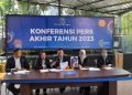 Konferensi Pers Akhir Tahun 2023 BNNK Kota Balikpapan. (FOTO: Muhammad/PortalBalikpapan)