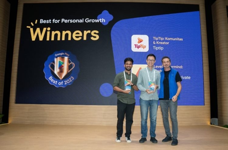 TipTip, meraih penghargaan "Best for Personal Growth" dari Google Play Best of 2023, menunjukkan peranannya yang signifikan dalam mendukung pertumbuhan kreator dan komunitas. (Doc. Pr)