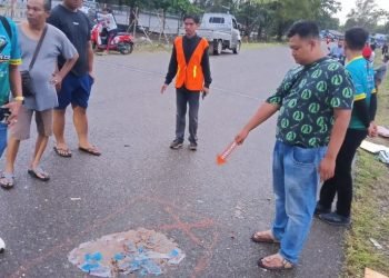 Kepolisian melakukan olah TKP di tempat kejadian. (FOTO: Humas Polda Kaltim)