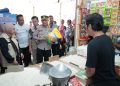Inspeksi ketersediaan bahan pangan di kota Balikpapan oleh Satgas Pangan Polda Kaltim. (FOTO: MHD/PortalBalikpapan)