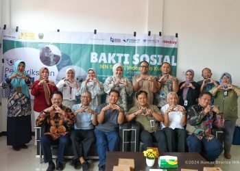 Baksos Otorita IKN bersama FKUI di Nusantara, beri pelayanan kesehatan mata dan ibu hamil. (doc. Humas Otorita IKN)