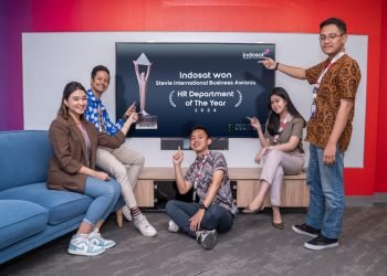 Indosat kembali meraih penghargaan di ajang bergengsi Stevie Awards 2024 untuk kategori HR Department of the Year. (doc. IOH)