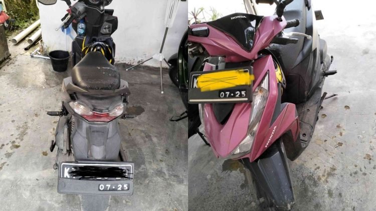 Motor Honda Beat milik korban R dibawa kabur orang yang mengaku hendak membeli. (doc. R)