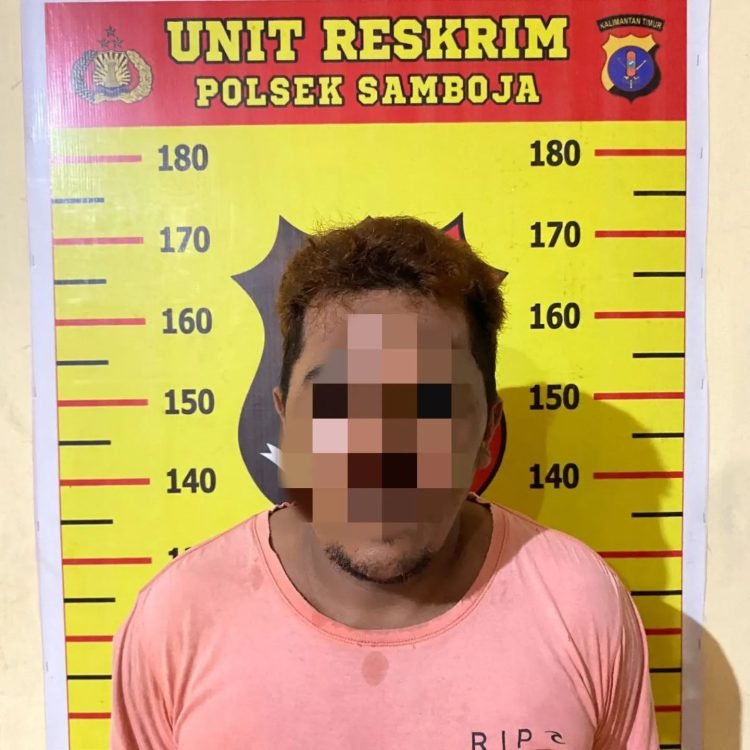 Tersangka RTM alias UTG (42) diamankan di kepolisian. (Doc. Ig/team_predatorseksbj)