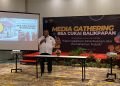 Kepala Bea Cukai Balikpapan, Raden Muhamad Agus Ekawidjaja, dalam sambutannya menegaskan pentingnya kepercayaan dalam hubungan antara institusi pemerintah dan media. (doc. Muhammad/PortalBalikpapan)