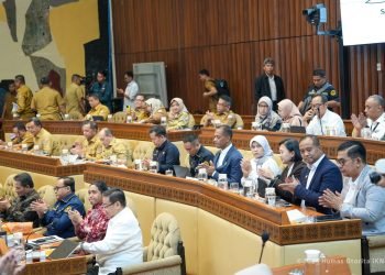 Rapat Kerja dan Rapat Dengar Pendapat Komisi II DPR RI, di Kompleks Parlemen, Jakarta, Senin. (doc. Humas Otorita IKN)