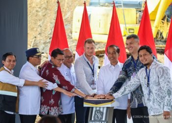Presiden Jokowi resmikan pembangunan mix-use Magnum Resort Nusantara di Ibu Kota Nusantara (IKN). (doc. Humas Otorita IKN)
