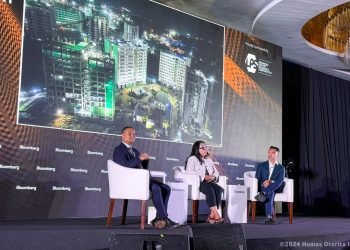Deputi Bidang Pendanaan dan Investasi Otorita IKN Agung Wicaksono, turut berpartisipasi dalam diskusi panel bergengsi pada acara Bloomberg CEO Forum pada Rabu, 4 September 2024. (doc. Humas Otorita IKN)