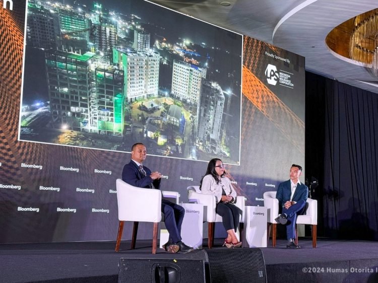 Deputi Bidang Pendanaan dan Investasi Otorita IKN Agung Wicaksono, turut berpartisipasi dalam diskusi panel bergengsi pada acara Bloomberg CEO Forum pada Rabu, 4 September 2024. (doc. Humas Otorita IKN)