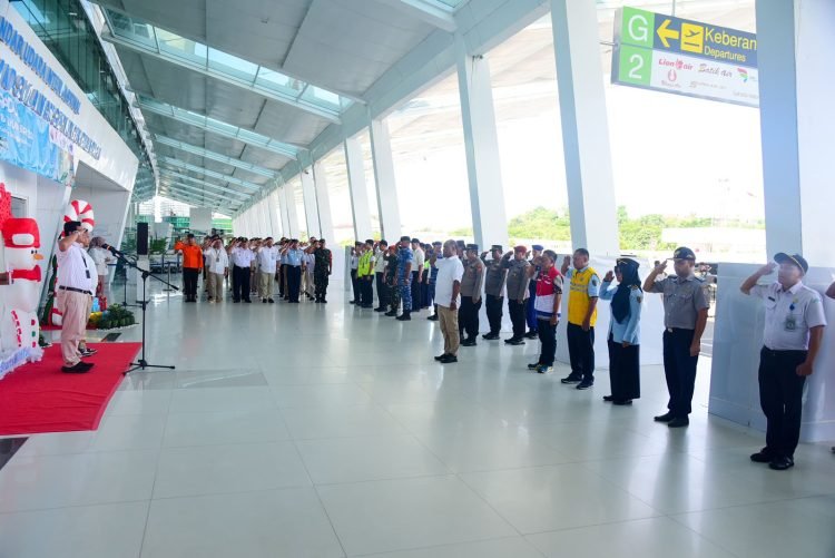 Apel persiapan pembukaan Posko Nataru di Bandara Sams's Sepinggan. (doc. Mhd/Pb)
