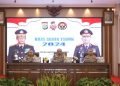 Rilis akhir tahun 2024 Polda Kaltim di Gedunf Mahakam Polda Kaltim. (doc. Muhammad/PortalBalikpapan)