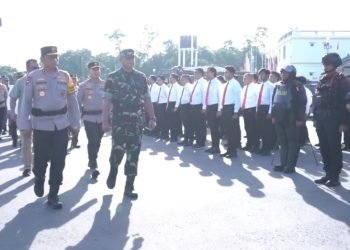 Apel Operasi Lilin Mahakam 2024 untuk Amankan Natal dan Tahun Baru. (doc. Polda Kaltim)