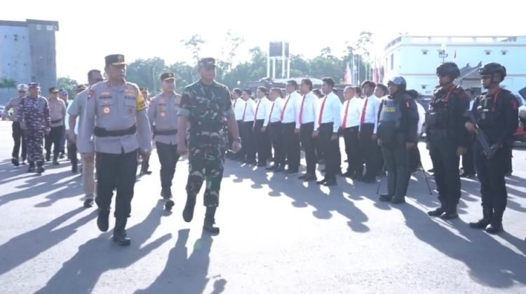 Apel Operasi Lilin Mahakam 2024 untuk Amankan Natal dan Tahun Baru. (doc. Polda Kaltim)