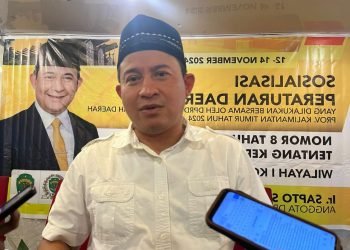 Anggota DPRD Kalimantan Timur, Sapto Setyo.