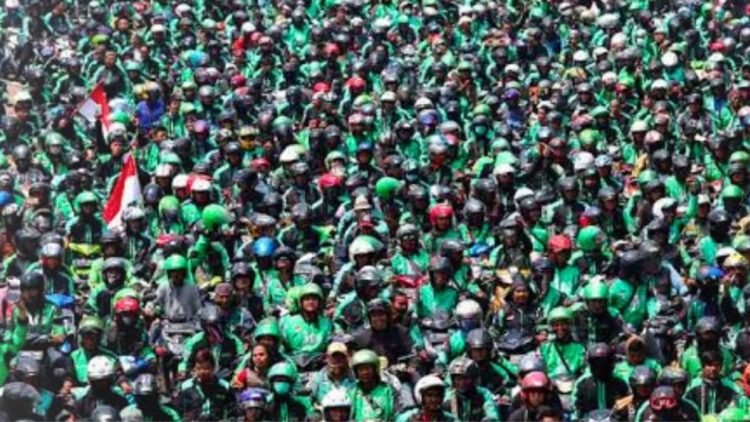 Ilustrasi demo Ojek Online. (dok. Istimewa)