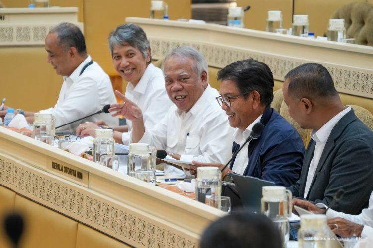 Kepala OIKN Basuki Hadimuljono menghadiri RDP Komisi II DPR RI. (Dok. Humas Otorita IKN)