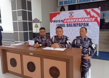 Press Conference: TNI AL Pastikan Proses Hukum Transparan dalam Kasus Oknum Anggota yang Diduga Terlibat Pembunuhan di Banjarbaru. (Doc. MHD/PB)