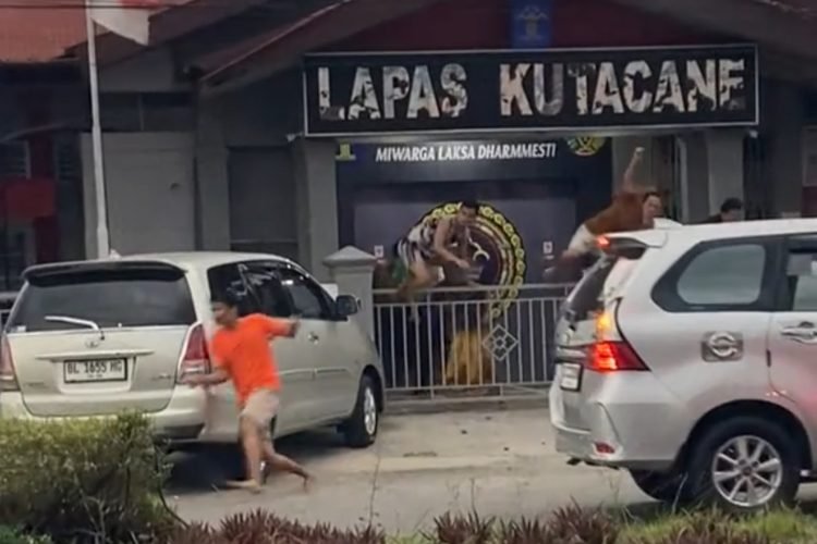 Tangkapan layar napi di Aceh kabur saat menjelang buka luasa. (Dok. Istimewa)