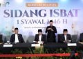 Tangkapan Sidang Isbat Idul Fitri 1446 H. (Dok. Youtube Kemenag RI)