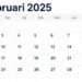 Kalender Februari 2025. (Dok. Grok AI)